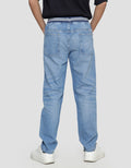 Nevada Washing With Marble Celana Denim Rib List Anak Laki-laki