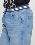 Nevada Washing With Marble Celana Denim Rib List Anak Laki-laki