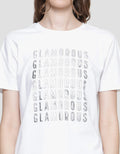 Details Regular Glamorous Foil Women's Short Sleeve T-Shirt