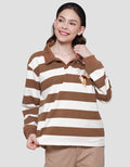 Disney Stripe Winne The Pooh Sweater Wanita
