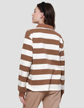 Disney Stripe Winne The Pooh Sweater Wanita