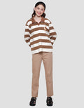Disney Stripe Winne The Pooh Sweater Wanita