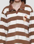 Disney Stripe Winne The Pooh Sweater Wanita