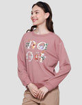 Disney Basic Print Winnie The Pooh Sweater Wanita