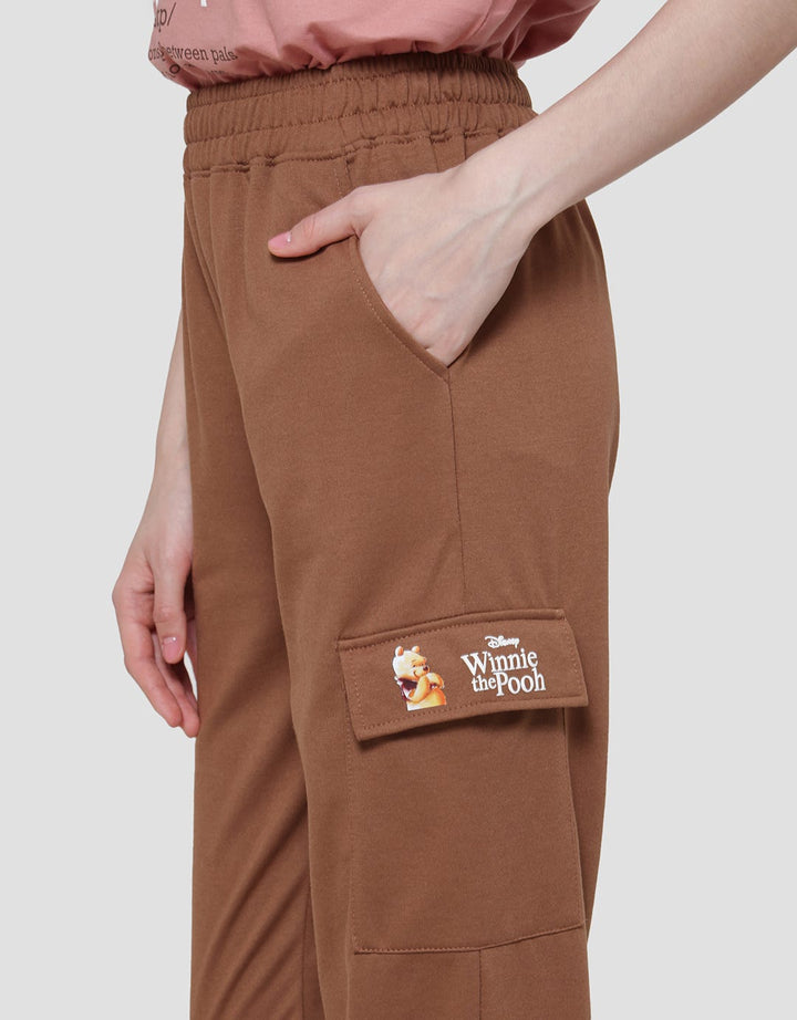 Disney Print Winnie The Pooh Jogger Cargo Wanita