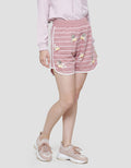 Disney Stripe Print Winnie The Pooh Women's Shorts