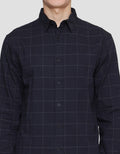 Cole Checks Print Men's Long Sleeve Shirt