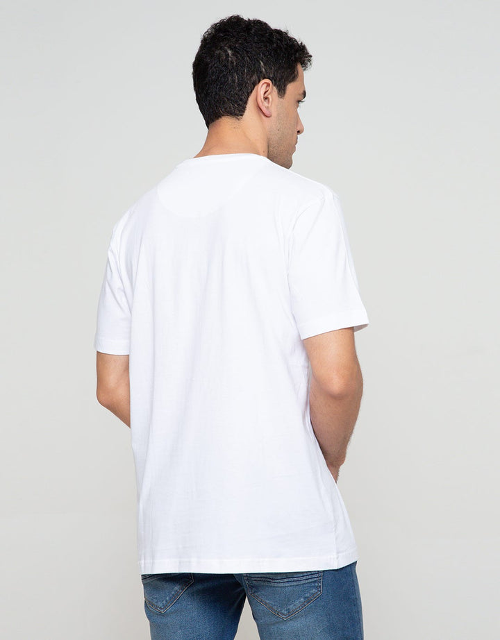 Cole Mountain Geometri Kaos Lengan Pendek Pria