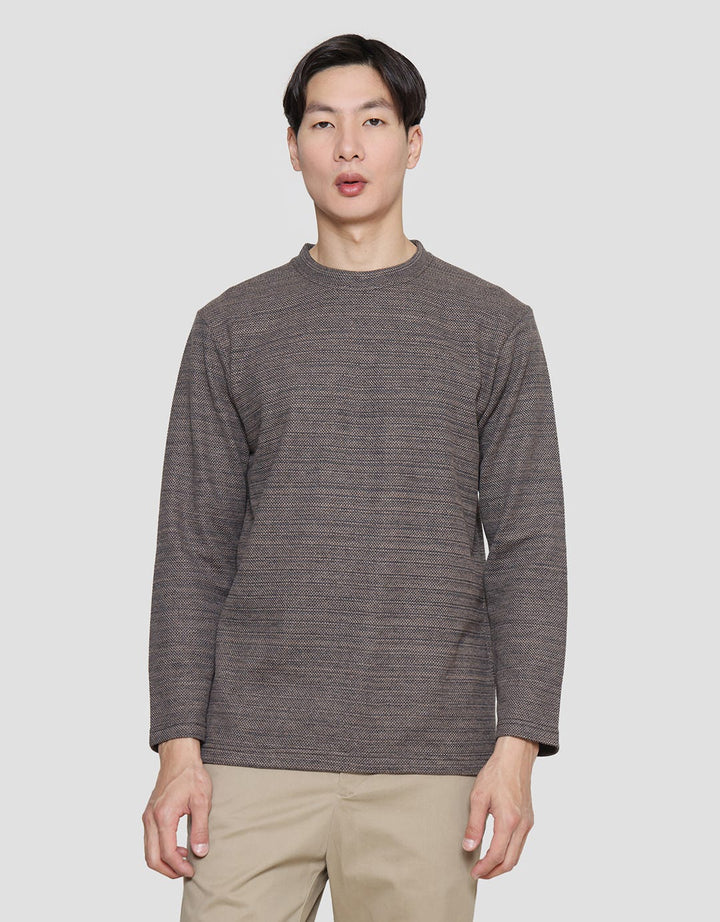 Cole Texture Melange Flatknit Look Sweater Pria