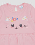 Pipiniko Icon Cat Flower Pakaian Set Anak Perempuan