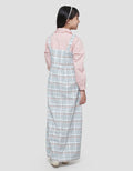 Sweet Miss Leb Modest Overall Kotak Geber Maxi Dress Anak Perempuan