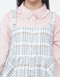 Sweet Miss Leb Modest Overall Kotak Geber Maxi Dress Anak Perempuan