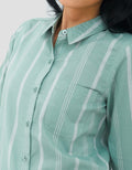 Geela Official Aemma Stripe Kemeja Wanita