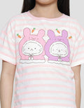Aero Salur Bunny Carrot Kaos Lengan Pendek Anak Perempuan