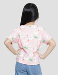 Aero Bunny Carrot Grass Girls Short Sleeve T-Shirt