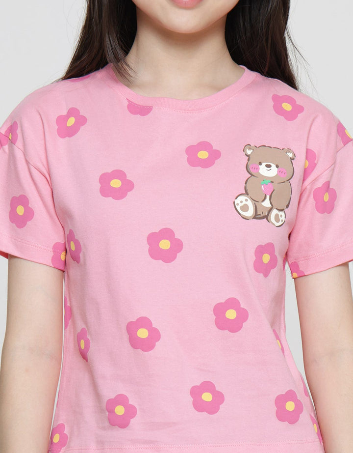 Aero Bear Flower Girls T-shirt