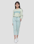 Aero Basic Stripe Girls Long Pants