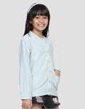 Aero Kancing Depan Ruffle Jaket Kardigan Anak Perempuan