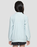 Aero Kancing Depan Ruffle Jaket Kardigan Anak Perempuan