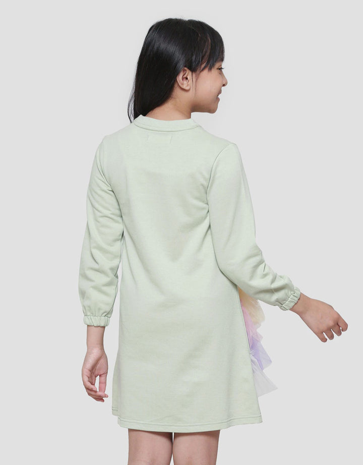 Aero Unicorn Tile Midi Dress Anak Perempuan