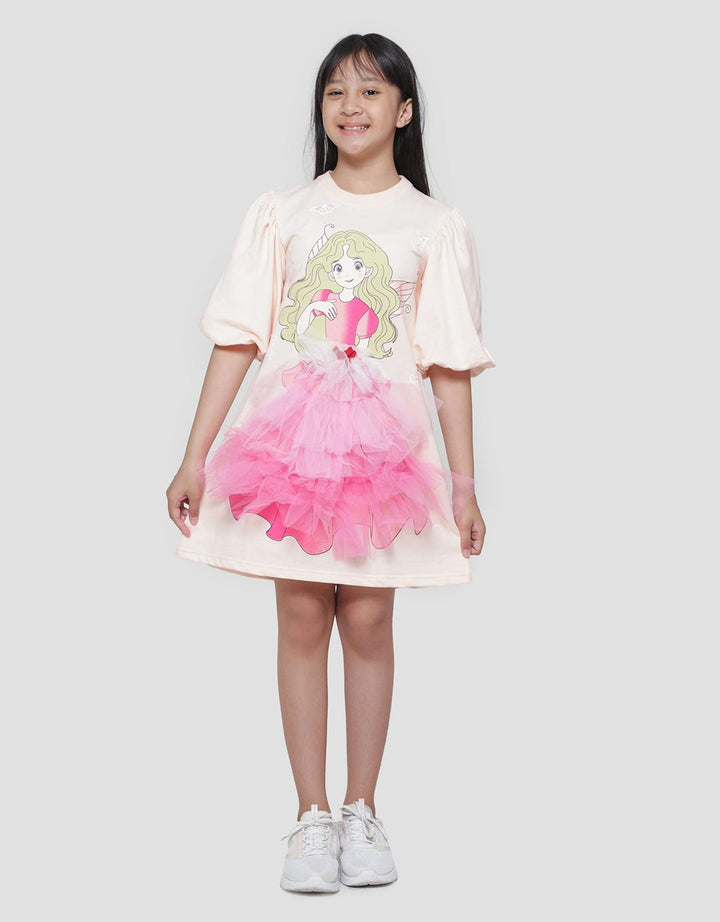 Aero Balloon Midi Dress Tile Midi Dress Anak Perempuan