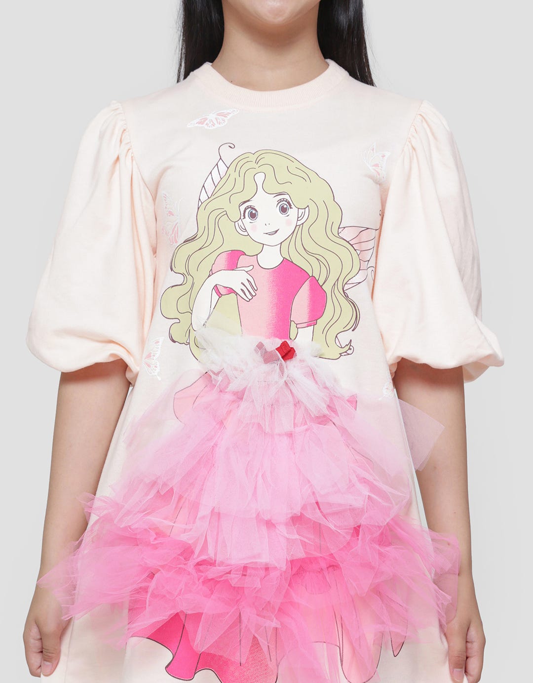 Aero Balloon Midi Dress Tile Midi Dress Anak Perempuan