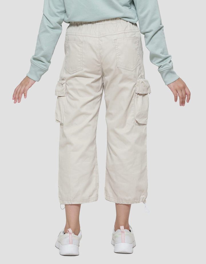 Aero Woven Kargo Stopper Pocket Kaki Celana Panjang Anak Perempuan