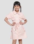 Aero Pocket Cargo Waistband Midi Dress for Girls