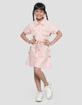 Aero Pocket Cargo Waistband Midi Dress for Girls