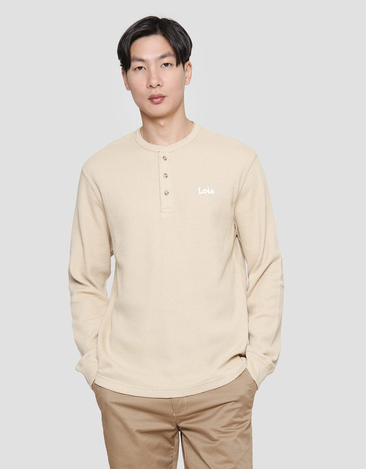 Lois Texture Waffle Sweatshirt Pria
