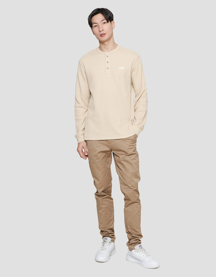 Lois Texture Waffle Sweatshirt Pria