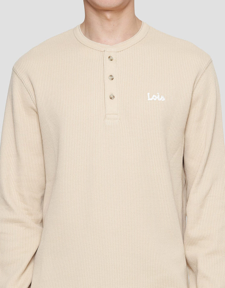 Lois Texture Waffle Sweatshirt Pria