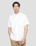 Lois Plain Look Double Pocket Kemeja Pria