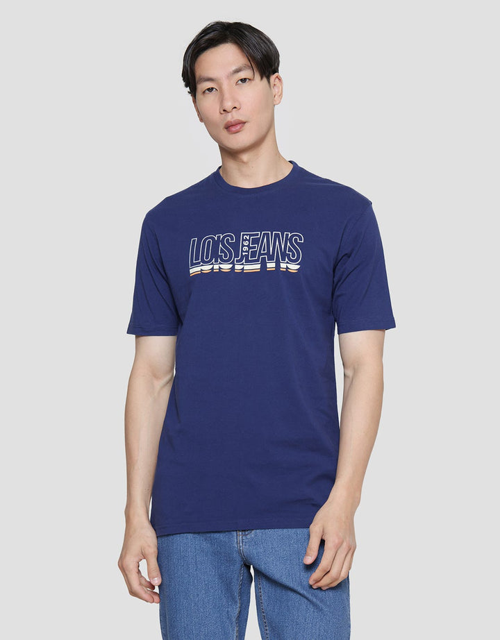 Lois Jeans Wording Print Kaos Pria