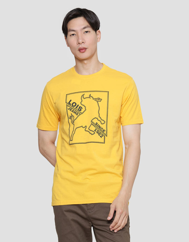 Lois Square Logo Kaos Casual Pria