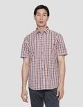 Lois Checked Print Men's Short Sleeve Shirt