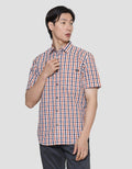 Lois Checked Print Men's Short Sleeve Shirt