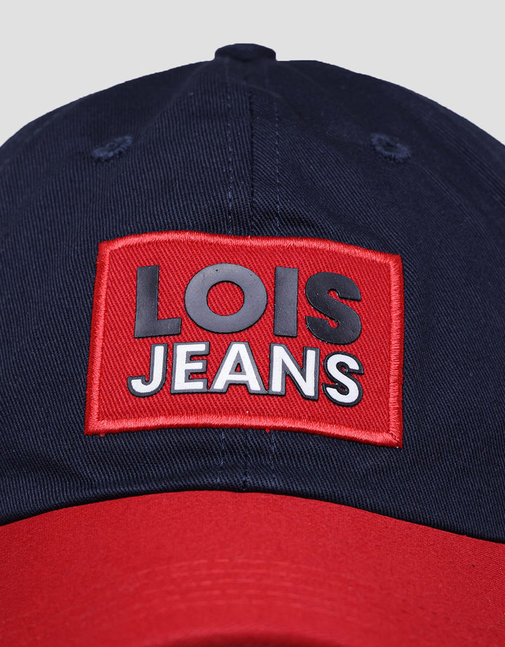 Lois Square Patch Logo Topi Pria
