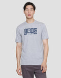 Lois Logo Print Kaos Lengan Pendek Pria