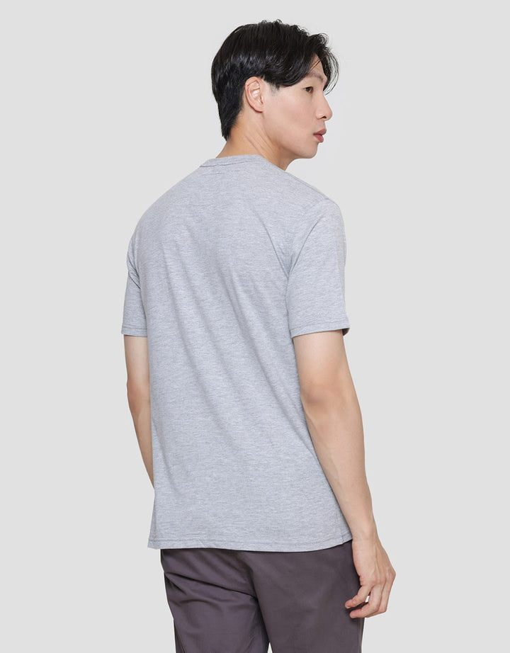 Lois Logo Print Kaos Lengan Pendek Pria