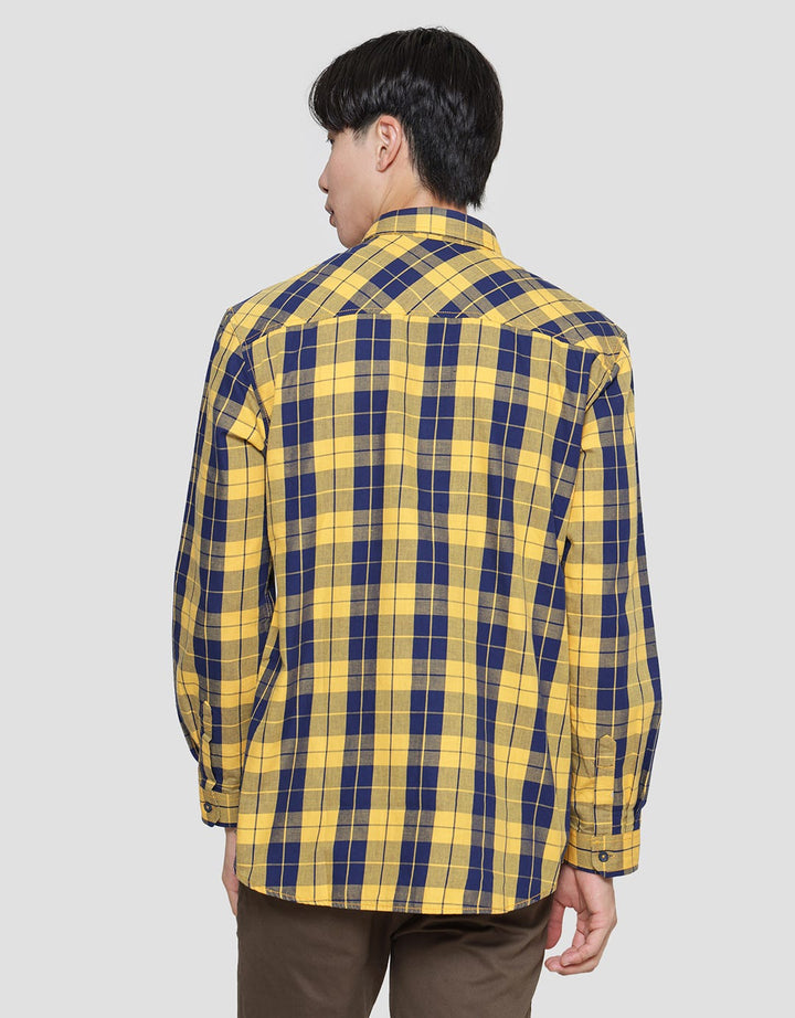 Lois Double Pocket Kemeja Lengan Panjang Pria