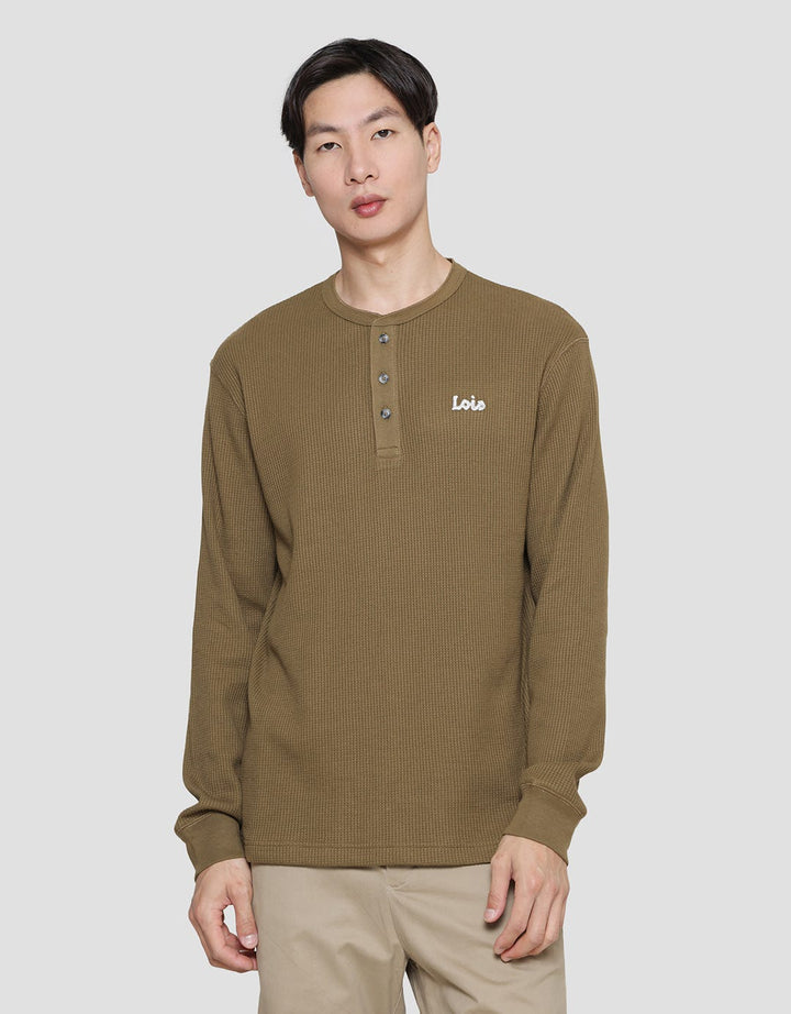 Lois Texture Waffle Sweatshirt Pria