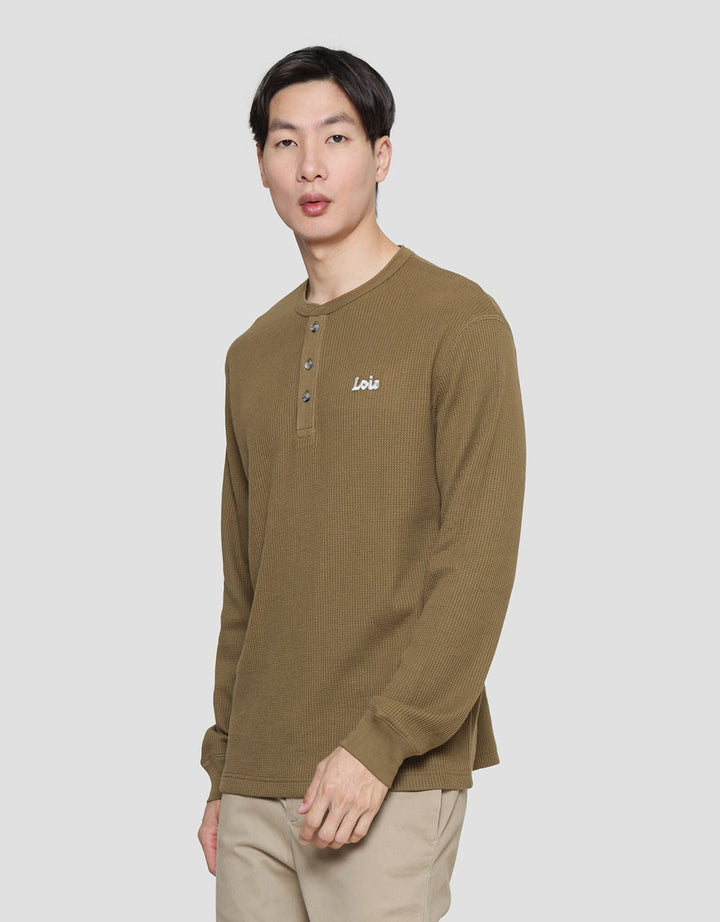 Lois Texture Waffle Sweatshirt Pria