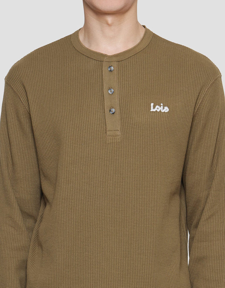 Lois Texture Waffle Sweatshirt Pria