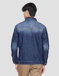 Lois Washed Accent Jaket Denim Pria