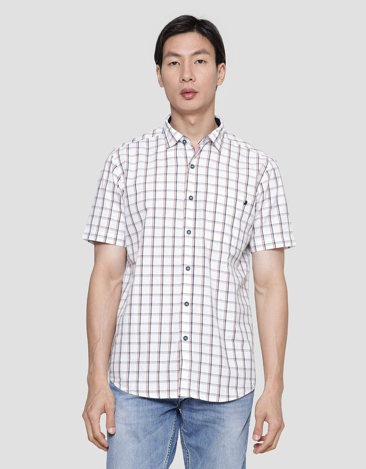 Lois Square Print Kemeja Lengan Pendek Pria