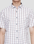 Lois Square Print Kemeja Lengan Pendek Pria