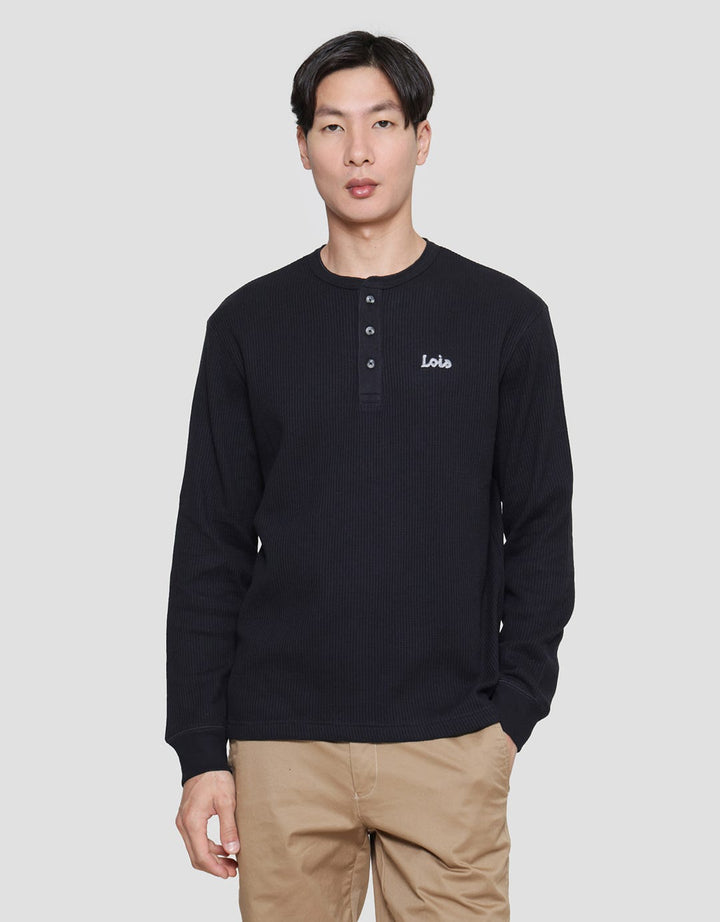 Lois Texture Waffle Sweatshirt Pria