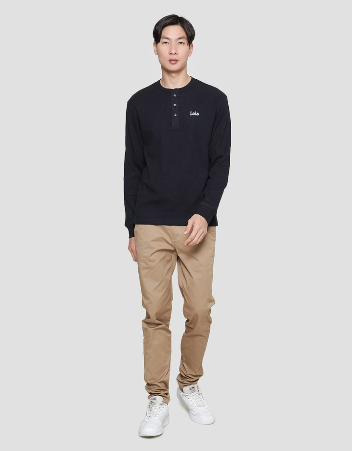 Lois Texture Waffle Sweatshirt Pria
