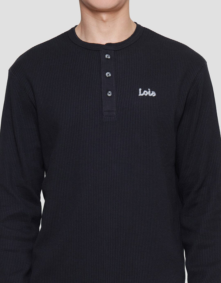 Lois Texture Waffle Sweatshirt Pria